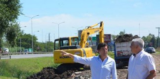 Posse visitó el nuevo reservorio en el bajo Boulogne