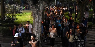 Vigilia en San Martín por el Día Nacional de la Memoria