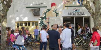 Bicicleteada en Martínez por el Día de la Mujer