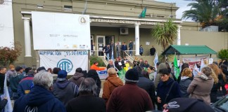 Fuerte movilización por el cierre de Pediatría en el Hospital Cordero