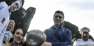 Después del Tedeum, Macri compartió locro en Olivos