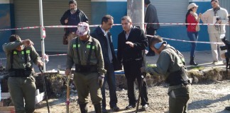Tagliaferro recorrió obras de repavimentación en la calle French