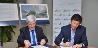 Posse y Andreotti anunciaron obras en la calle Uruguay