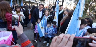 El municipio homenajeó a San Martín en distintos barrios