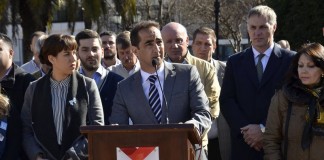 Tagliaferro encabezó el acto de homenaje a José de San Martín