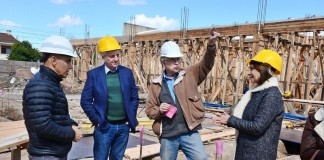 Andreotti visitó el avance del Hospital Municipal de San Fernando