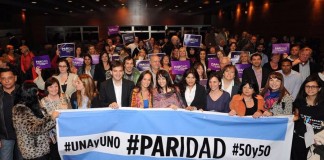 Malena Galmarini y Vicky Donda, juntas por ley de Paridad Política