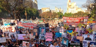 El reclamo de seguridad ciudadana se sintió frente al Congreso