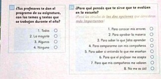 Controversia por la evaluación escolar Aprender