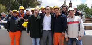 Tagliaferro, Valenzuela y Dietrich inauguraron el túnel de Matienzo