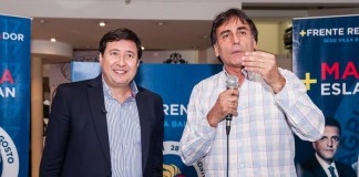 Arroyo presentó su libro en San Martín junto a Rubén Eslaiman