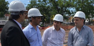 Tagliaferro recorrió las obras de la Central de Monitoreo