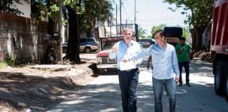 Tagliaferro supervisó avances de obras del municipio