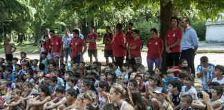 Tagliaferro recorrió la Colonia de Verano del SITAS