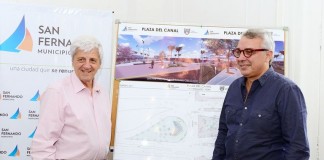 Andreotti y Zamora firmaron convenio para construir la Plaza del Canal