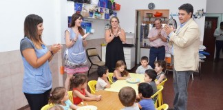 Jorge Macri visitó la colonia del Jardín Maternal 9