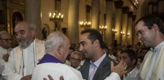 Tagliaferro, en misa de bienvenida del nuevo obispo coadjutor de Morón