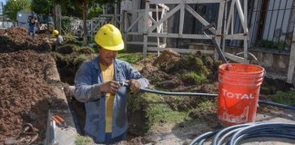 Avanza la obra de agua corriente para miles de vecinos