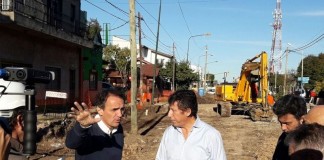 Katopodis y Posse recorrieron las obras de Sarratea
