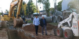 Posse y Andreotti recorrieron las obras que renovarán la calle Uruguay