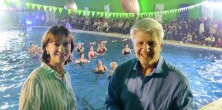 Andreotti inauguró la sexta pileta climatizada de San Fernando