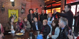 Vidal y Tagliaferro visitaron a vecinos de la Cuenca Boquerón