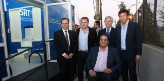 Posse y Triaca visitaron comisión médica móvil en Mercado de Beccar