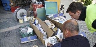 Desarticularon banda que falsificaba patentes en Ciudadela