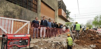 Daniel Ivoskus recorrió obras en Barrio Libertador
