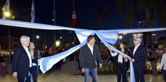 Massa acompañó a Zamora y Andreotti en inauguración de espacio verde