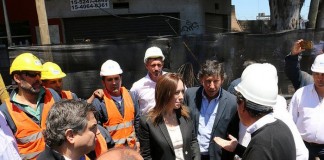 Vidal y Posse recorrieron las obras de renovación de Sarratea