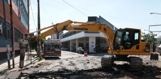 Último tramo de repavimentación de Marconi