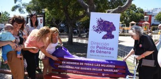 Homenaje a víctimas de femicidio en Morón