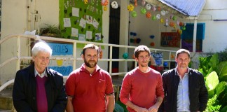 Andreotti, presente en la reapertura de la escuela de arroyo Caracoles