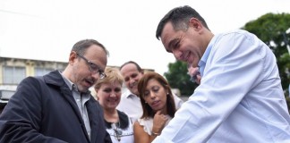 Valenzuela y Finocchiaro anunciaron obras en Ejército de Los Andes