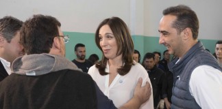 Vidal y Tagliaferro visitaron el Barrio Carlos Gardel