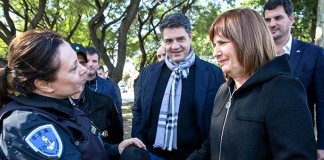 Patricia Bullrich y Jorge Macri, en destacamento en La Loma