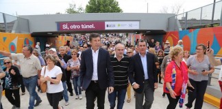 Inauguración del túnel de calle La Calandria en Villa Adelina