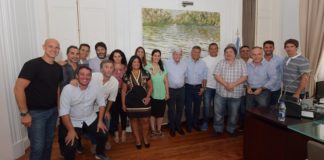 Luis Andreotti recibió a concejales de la Primera Sección