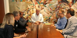 En su paso por Tres de Febrero, Baldo confirmó candidatura