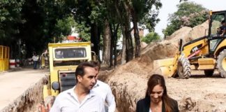 Vidal y Tagliaferro recorrieron obras en Morón