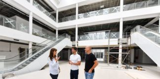 Juan Andreotti recorrió la última etapa de construcción del Hospital Municipal