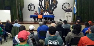 El abogado Hugo Moyano visitó la UOM Morón