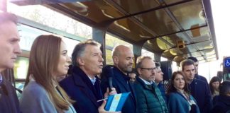 La inauguración del Metrobus en San Martín calentó la campaña