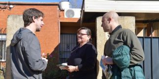 Juan Andreotti recorrió el barrio San Antonio Abate