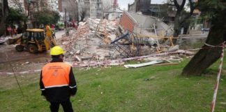 Desmoronamiento de edificio en Sáenz Peña