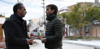 Tagliaferro supervisó el avance del Plan de Repavimentación
