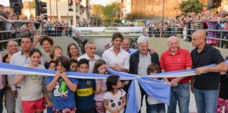 Andreotti inauguró el túnel de la calle Quirno Costa