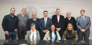 Héctor Recalde visitó el Colegio de Abogados