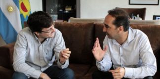 Tagliaferro recibió a Lucas Ghi